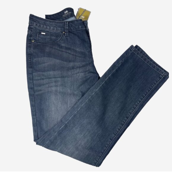 Lee Skinny Stretch Jeans 16M Medium Wash NWT Mid Rise Denim Pants - Picture 2 of 9